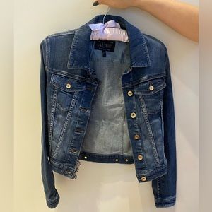 AJ Armani Jeans Jacket with Lace Finish - Size US 2